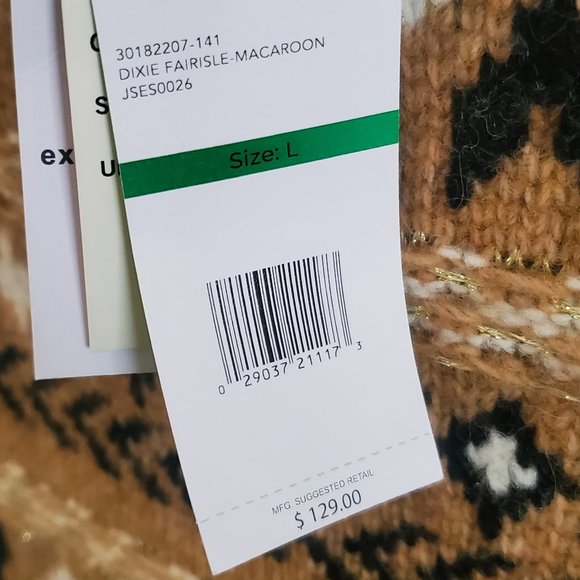 NWT SAM EDELMAN DIXIE FAIR ISLE BENTON SWEATER - Picture 7 of 9